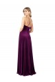 Draped Neckline Spaghetti Straps Velvet Formal Dress UK