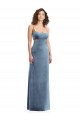 Spaghetti Strap Long Full Length Velvet Maxi Formal Dress UK